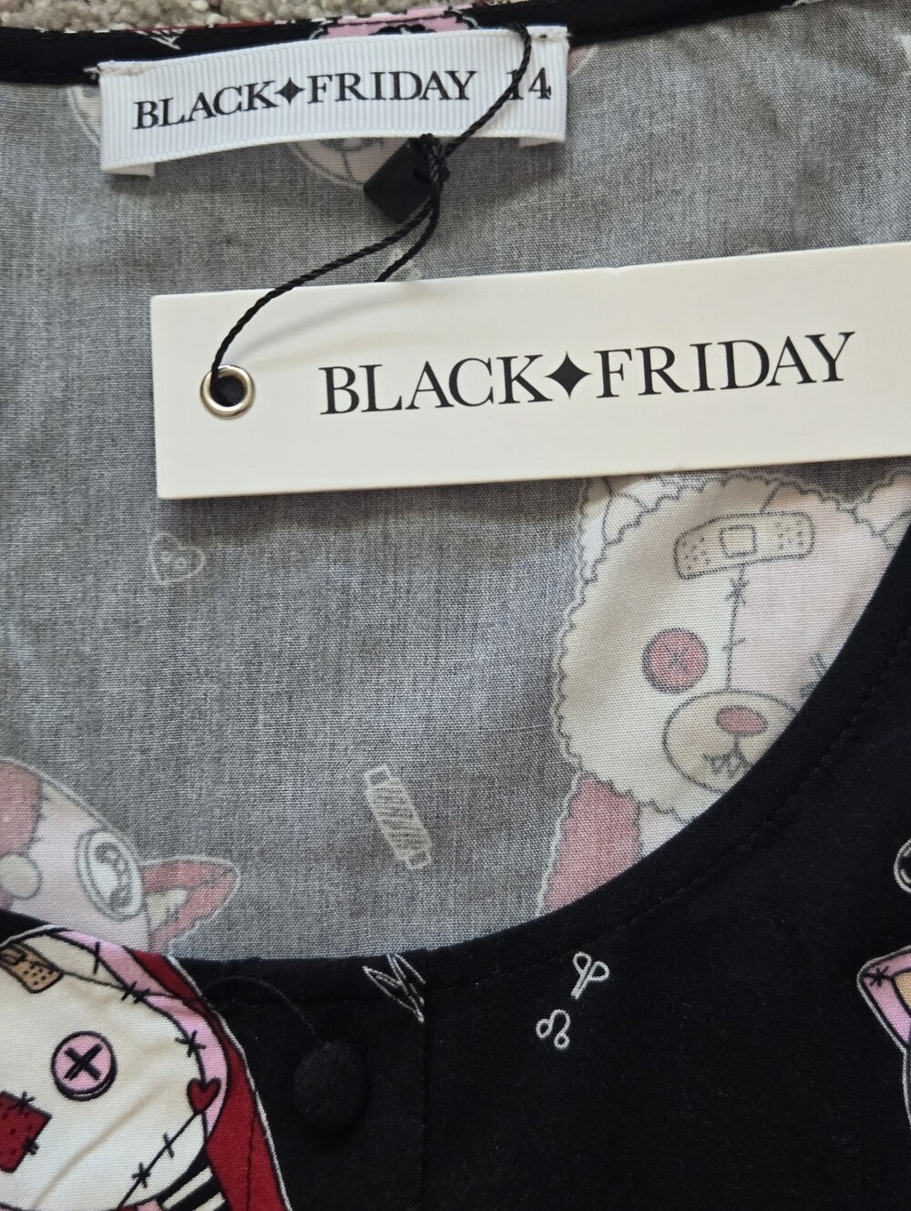 NWT Black Friday Sew Much Fun Dress Size AU 14 *READ DESCRIPTION* - Picture 12 of 14